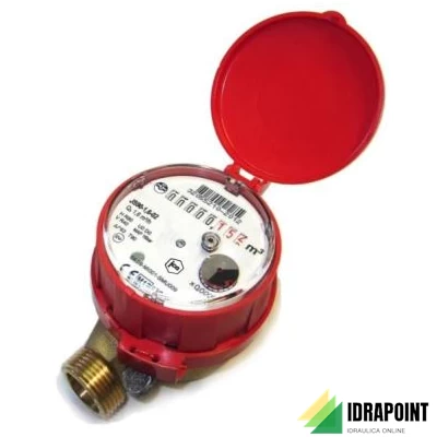 CONTATORE ACQUA CALDA FINO 90° Ø 3/4