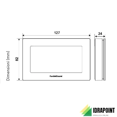 CRONOTERMOSTATO A BATTERIE TOUCH LCD ILLUMINATO CH180