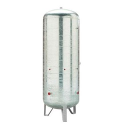 SERBATOIO ACCIAIO ZINCATO INAIL - 100 LT - 8 BAR