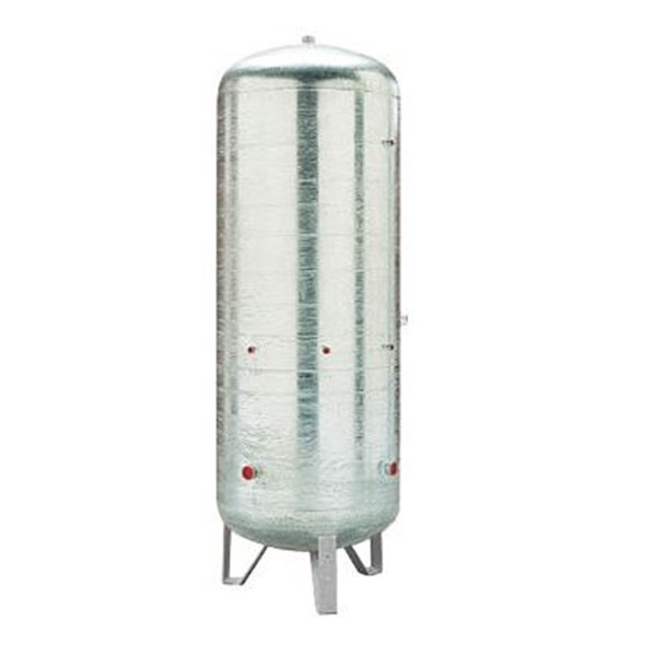 SERBATOIO ACCIAIO ZINCATO INAIL - 100 LT - 8 BAR