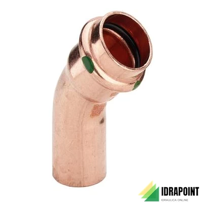 CURVA 45° 2426.1 IN RAME X ACQUA Ø 18 M/F