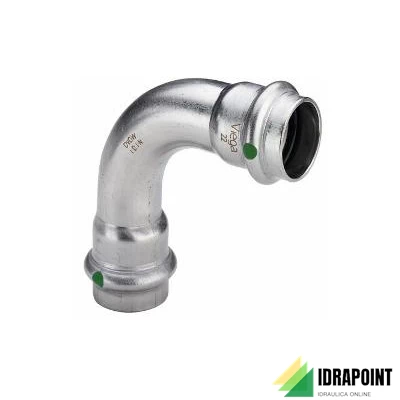 CURVA 90° FF 2316 INOX PRESSIONE X ACQUA Ø 35 MM