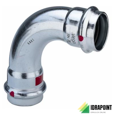 CURVA A 90° FF ZINCATA PRESTABO Ø 64 MM