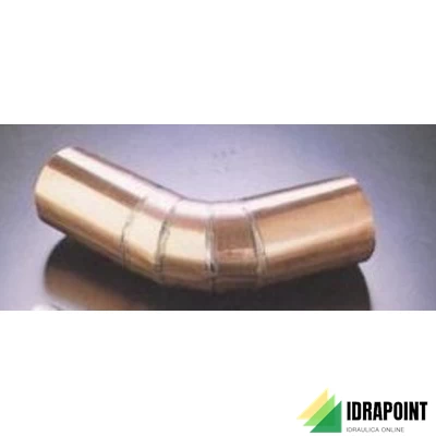 CURVA A SETTORI RAME 90° Ø 100 F.3