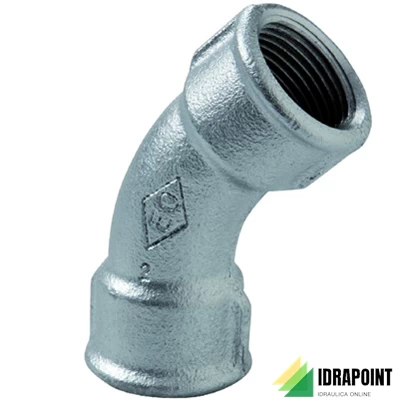 CURVA FF 45° ZINCATA Ø 2