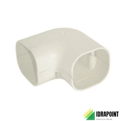 CURVA PIANA IN PVC A 90° EFFE LINE - 107X77 MM