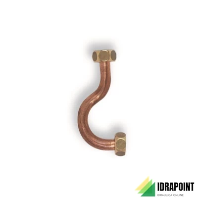 CURVA RAME Ø 10 MM CON CALOTTA Ø 3/8