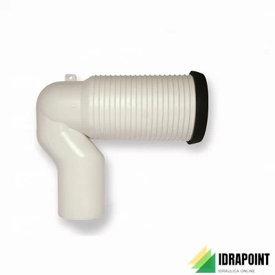 CURVA SCARICO ORIZZONTALE PER WC Ø 110 MM REGOLABILE