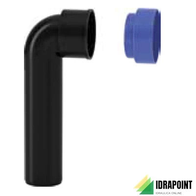 CURVA TECNICA PROLUNGATA CON TAPPO BLACKFIRE Ø 32/50 MM
