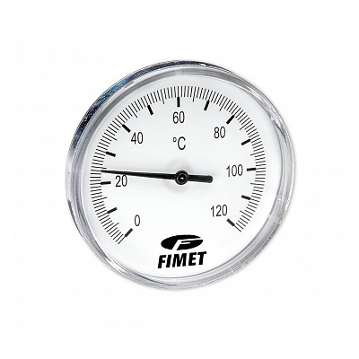 TERMOMETRO F.S. 120° CON POZZETTO 50 MM INAIL