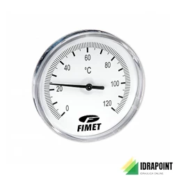TERMOMETRO F.S. 120° CON POZZETTO 50 MM INAIL