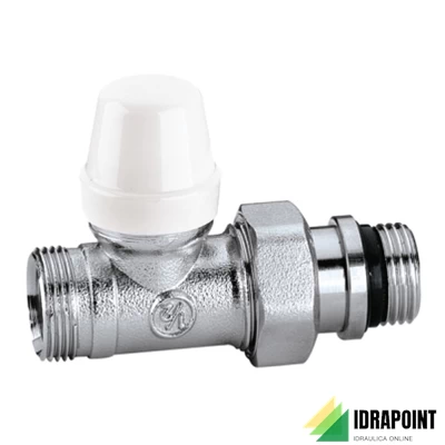 DETENTORE CROMATO DIRITTO TUBO RAME Ø 1/2