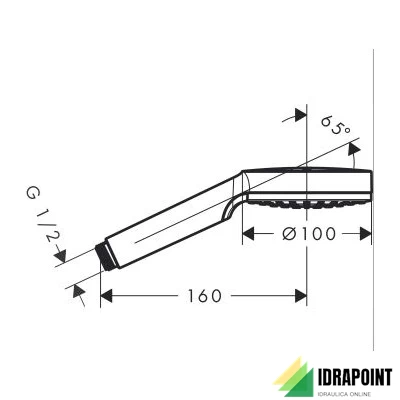 DOCCETTA CROMETTA MONO 100 MM 263314