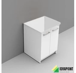 SOTTOLAVATOIO PER LAVATOIO REVINE 61X61X81 CON ASSE IN LEGNO