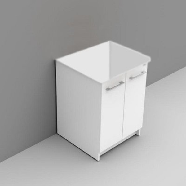 SOTTOLAVATOIO PER LAVATOIO REVINE 61X61X81 CON ASSE IN LEGNO