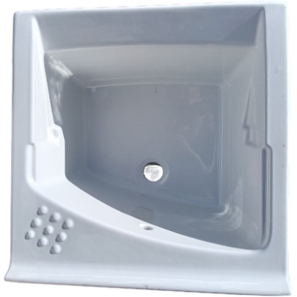 LAVATOIO IN CERAMICA DA INCASSO REVINE 61X61 H. 34,5