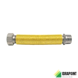 FLESSIBILE INOX GAS Ø 1/2X3/4M/F ESTENSIBILE 130/220 MM