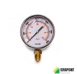 MANOMETRO GAS BASSA PRESSIONE DN 63 MBAR 0/60