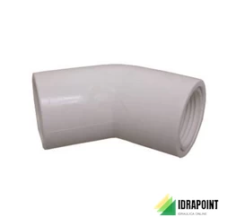 CURVA A 45° PER TUBO SCARICO CONDENSA IN PVC Ø 20 MM