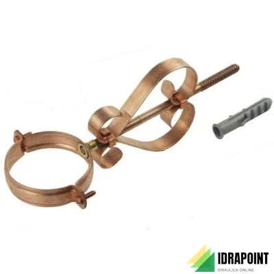 FERMATUBO CON DECORO PER PLUVIALE RAME Ø 80 MM