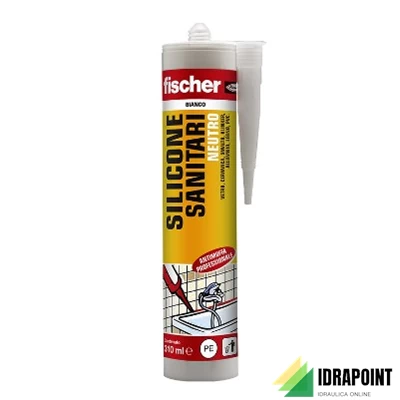 FISCHER SILICONE NEUTRO BIANCO ANTIMUFFA