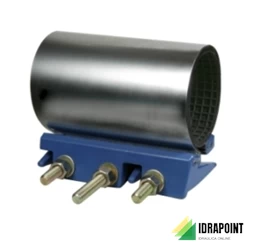 COLLARE RIPARAZIONE INOX 3 BULLONI DA Ø 78 A 88 MM