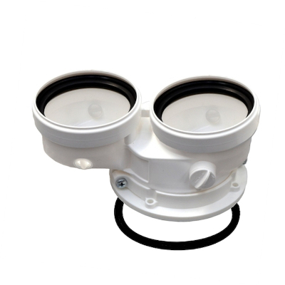 KIT SCARICO SDOPPIATO Ø 80/80MM