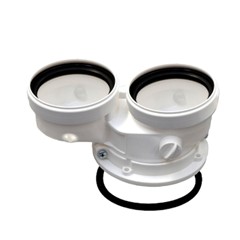 KIT SCARICO SDOPPIATO Ø 80/80MM