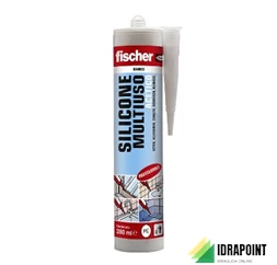 FISCHER SILICONE ACETICO MULTIUSO TRASPARENTE