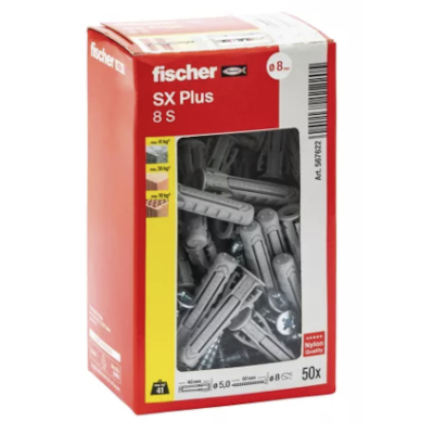 TASSELLO CON VITE SX 8S 8X40 CONF. 50 PZ.