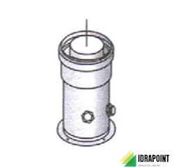 PROLUNGA VERTICALE L. 120 CM Ø 60/100 MM PER CONDENSAZIONE