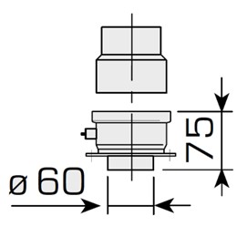 KIT CONDOTTI SEPARATI Ø 60/60 MM MURELLE HE BOILER