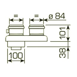 KIT CONDOTTI SEPARATI Ø 80 MM PER FORMAT DGT HE