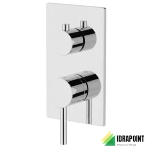 PARTE ESTERNA DOCCIA INC. DEVIATORE 2VIE - SERIE ROON CROMO