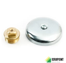 TAPPO OTTONE CON BORCHIA Ø 1/2