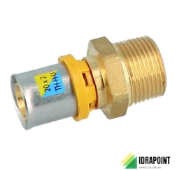 RACCORDO MULTISTRATO DIRITTO MASCHIO TRIDENT Ø 1/2