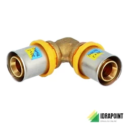 GOMITO A 90° MULTISTRATO TRIDENT Ø 16X16 MM