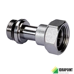 BOCCHETTONE TELESCOPICO CROMATO Ø 3/8