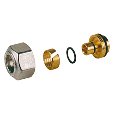 ADATTATTORI PER MULTISTRATO PE-X E PB Ø 22X26X3 CROMO