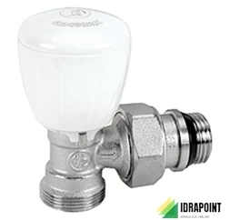 VALVOLA SQUADRA TERMOSTATIZZABILE X RAME - Ø 3/8