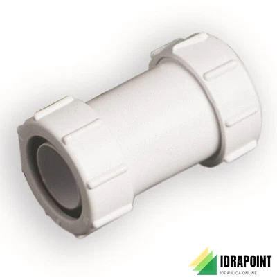 GIUNZIONE TUBO PIOMBO-PVC Ø 40x40 MM IN PLASTICA