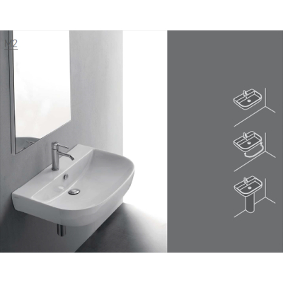 LAVABO 50X48 CM - SERIE EDEN BIANCO