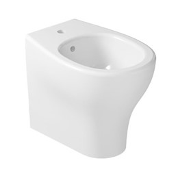 BIDET A TERRA FILO PARETE - SERIE EDEN BIANCO