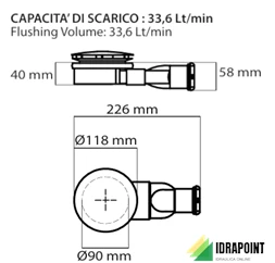 PILETTA PER PIATTO DOCCIA FOLIA BIANCA