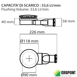 PILETTA PER PIATTO DOCCIA FOLIA BIANCA