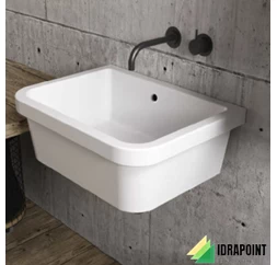 BUTTATOIO IN CERAMICA 420X380 CM BIANCO