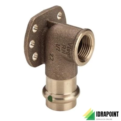 GOMITO 90° CON FLANGIA 2225.5 F PRESSIONE ACQUA Ø 3/4