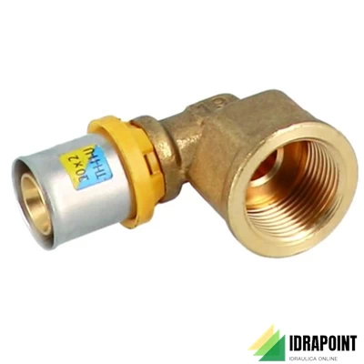 GOMITO 90° FILETTATO F MULTISTRATO TRIDENT Ø 3/4