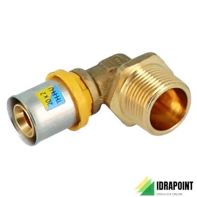 GOMITO 90° FILETTATO M MULTISTRATO TRIDENT Ø 1/2