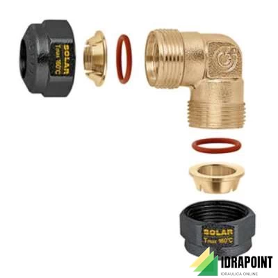 GOMITO BICONO Ø 18X18 IMPIANTO SOLARE